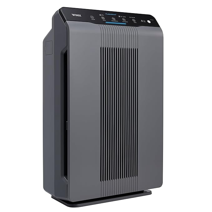 Winix Premium 4 Stage Air Purifier,Kills Virus&Bacteria - Only Guaranteed Tripple Certified Uk Allergy,Ecarf (Cadr 390M3)&Aham (360Sqft) Upto 1065 Sqft,2 Year Warranty,Korean Brand (5300-2),Gray