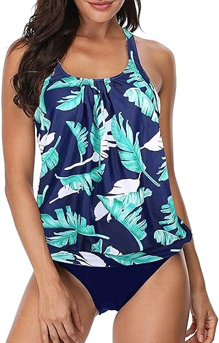 Miniatura 3 de Womens Swimsuit Size 16 Suit Two Women Bathing Piece Swimsuit with Shorts Top Swimwears Womens Plus Size