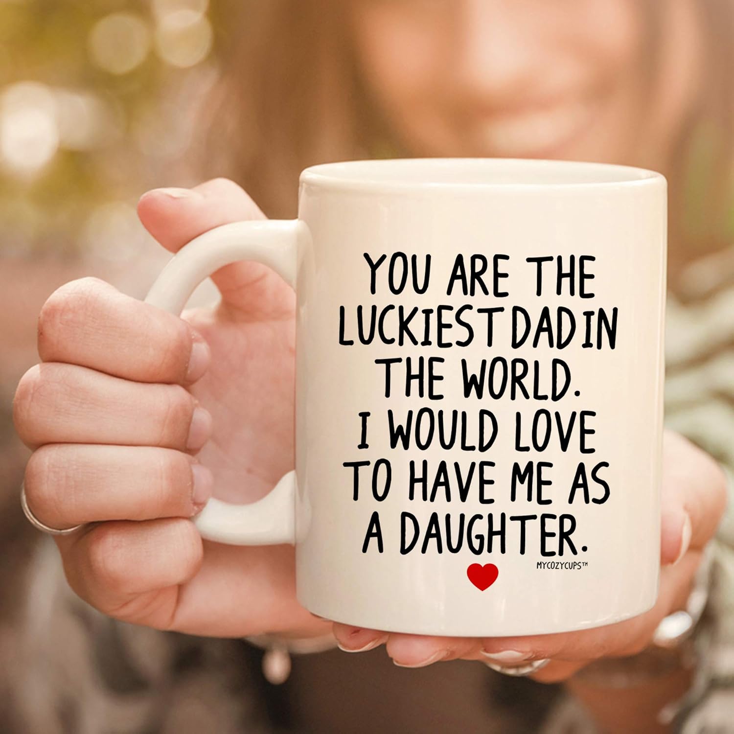 Rеvіеw Dіѕсоunt MyCozyCups You Are The Luckiest Dad In The World 11 Ounce Novelty Coffee Mug - Funny Dad Mugs From Daughter 🔥 Hоt Dеаlѕ MyCozyCups You Are The Luckiest Dad In The World 11 Ounce Novelty Coffee Mug - Funny Dad Mugs From Daughter