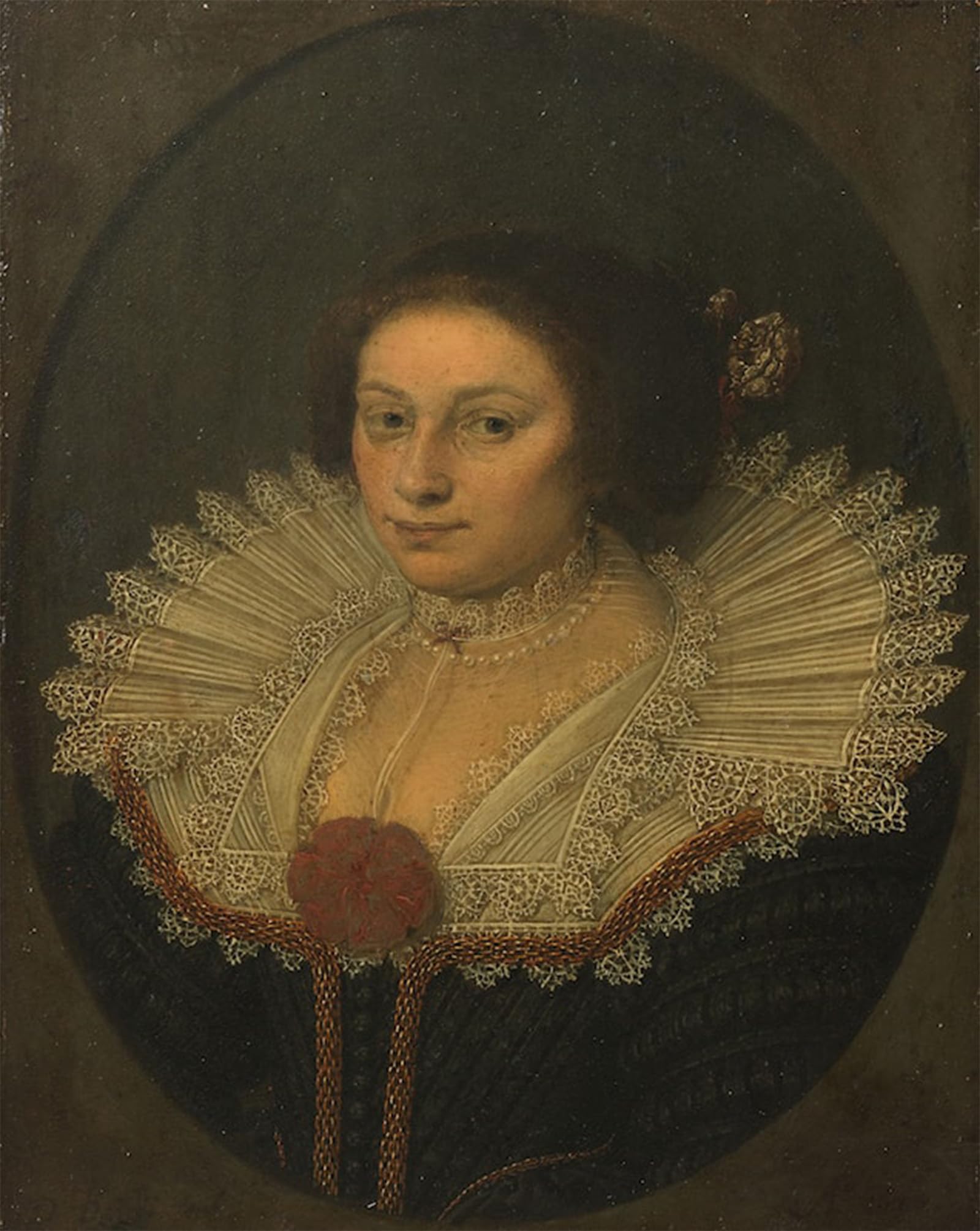 RZHRHJES Vintage Picture Wall Picture Painting Print Poster Portrait of Aertje Witsen by David Bailly Abstract Wall Art Painting for Office Decor 60x90cm