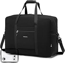Lightweight Ryanair Carry on Bag 55x40x20 cm Personal Item Bag for Airlines, 45L Travel Duffel Bag for Women Men, Waterproof Weekender Overnight Hospital Bags for Labor & Delivery