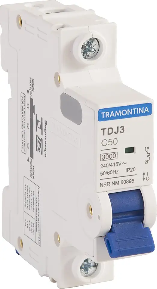 Tramontina Disjuntor TDJ3 1P 50A 3kA curva C