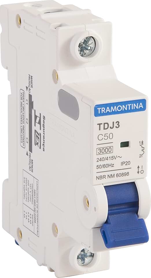Tramontina Disjuntor TDJ3 1P 50A 3kA curva C