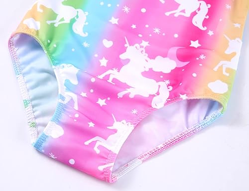 Miniatura 6 de TENVDA Trajes de baño de una pieza para niñas, traje de baño deportivo con cuello halter