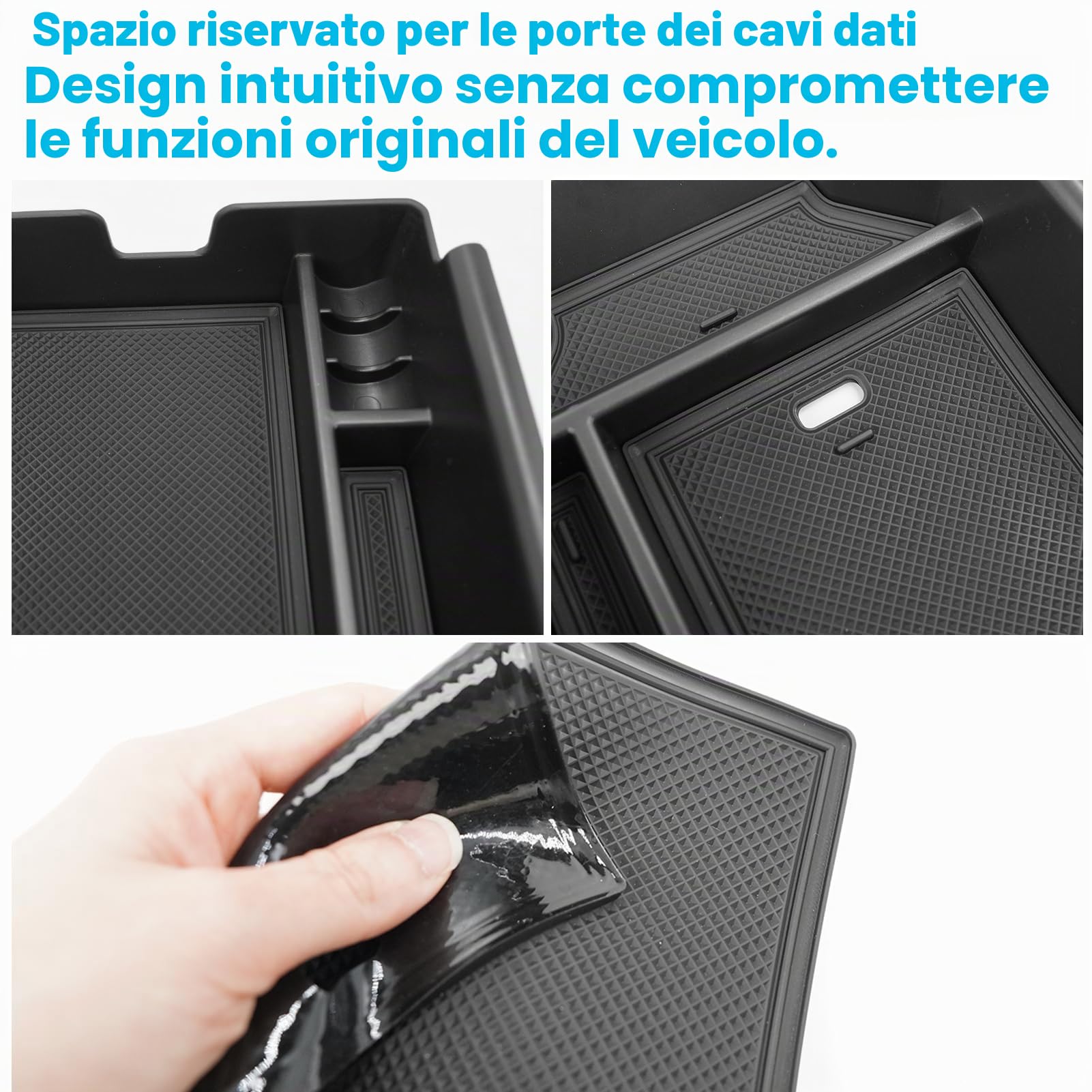 TTCR-II Compatibile con Console Centrale Scatola Portaoggetti BMW X3 G45 | Braccioli Scatola Portaoggetti X3 G45 2025 2026 Plug-in Hybrid XDrive Console Bracciolo Organizzatore Accessori Interni BMW