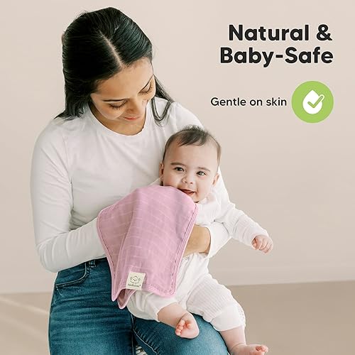 Miniatura 5 de KeaBabies Paños de muselina de algodón para bebé, niño, niña, paquete de 5 paños suaves y absorbentes para bebés, toallas grandes y paños para