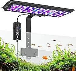Luz LED para aquário, luz clipável para aquário com modo 24/7, luz para plantas com espectro completo e modo DIY, à prova d'água IP68 (14W)