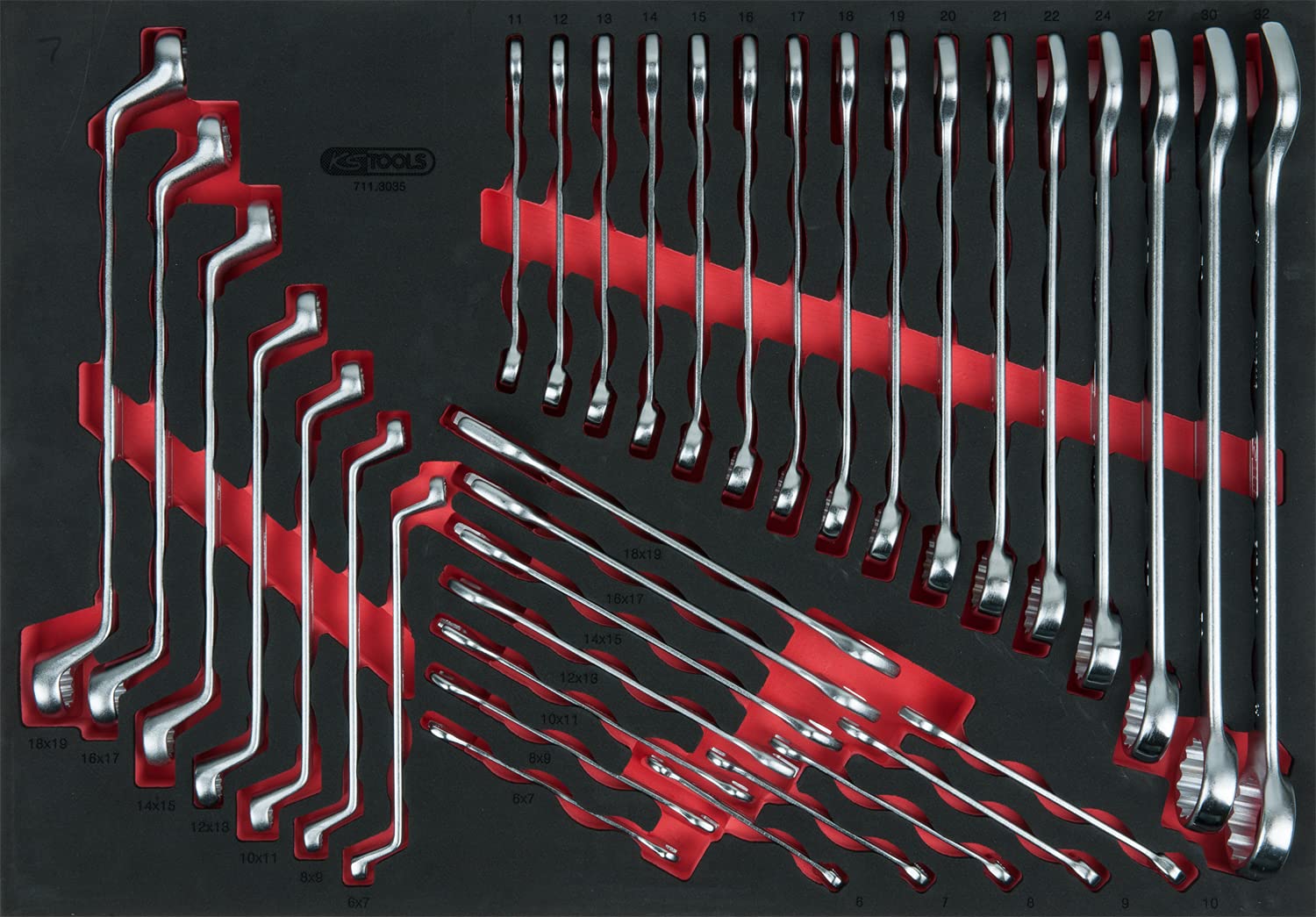 KS TOOLS 897.7598 Servante d'atelier rouge/noir