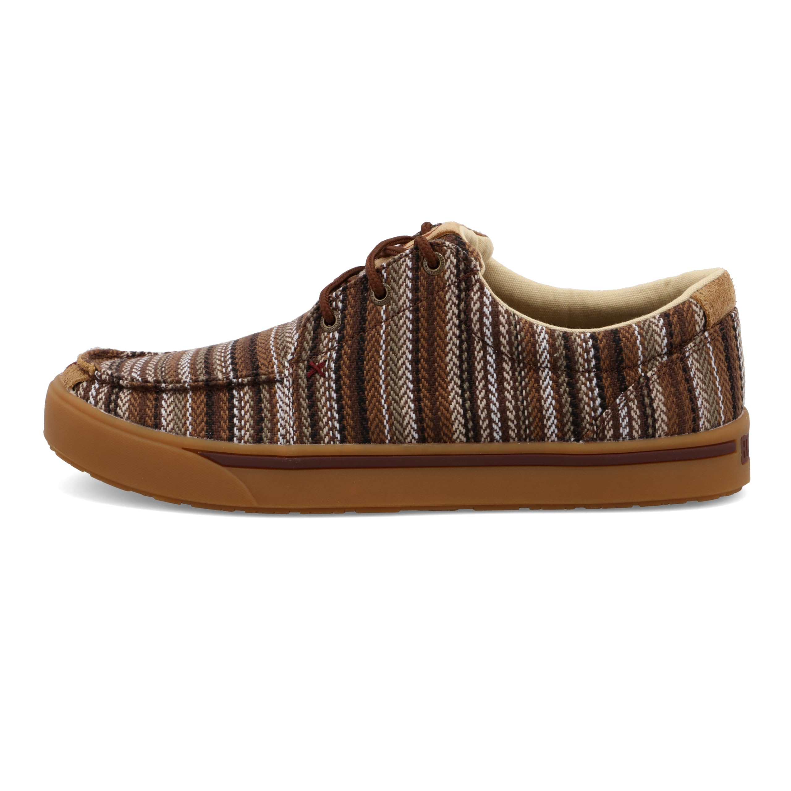 Twisted X Męskie buty Hooey Lopers - stylowe sznurowane buty Hooey Loper na co dzień z mocnymi palcami wykonane z trwałych i trwałych materiałów, Brązowy i wielokolorowy, 44 EU