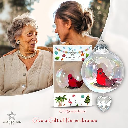 Miniatura 36 de Regalos de cumpleaños de cristal, adornos de Navidad para decoración de Navidad para mujeres, mamá, papá, abuela, abuelo, hermana y amiga de niños