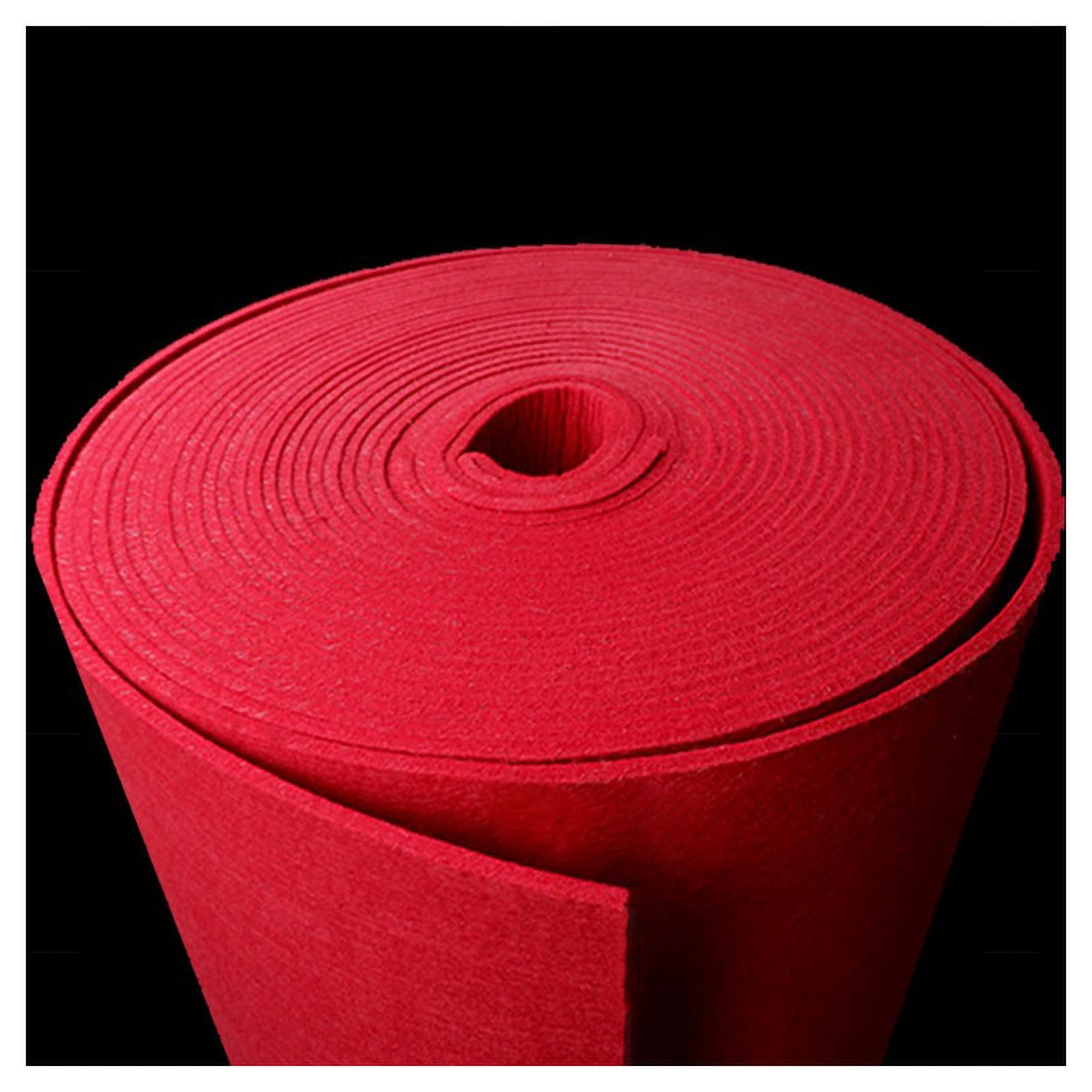 Fbanulpex Red Soft Acrylic Felt Fabric Roll, Nonwoven Patchwork 16 Colors Felt Fabric By The Metre 5Mm Thick For Handicraft Sewing Patchwork Craft Projects(Red)