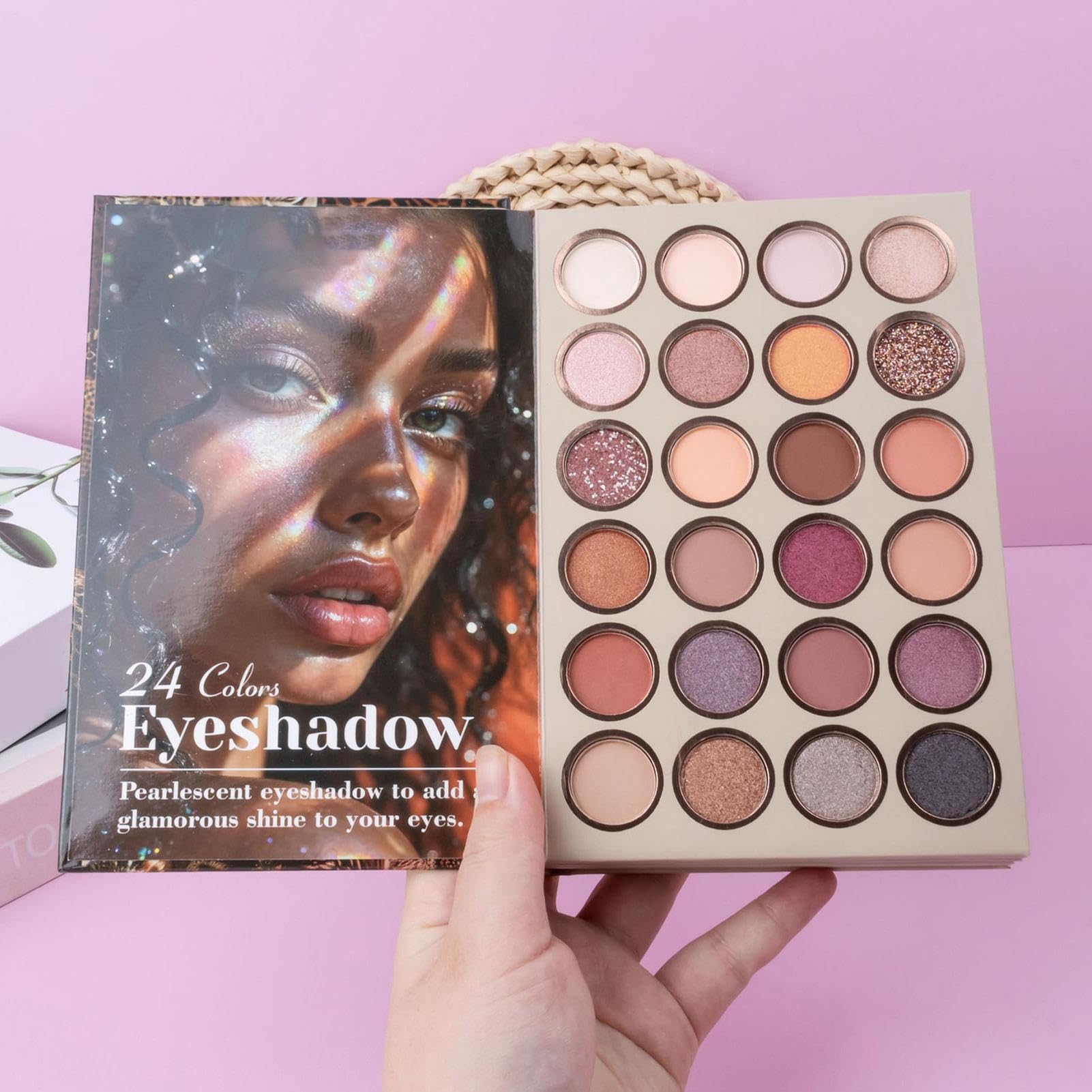 Paleta Maquillaje Polvo Mate Brillante Para Rubor E Iluminador