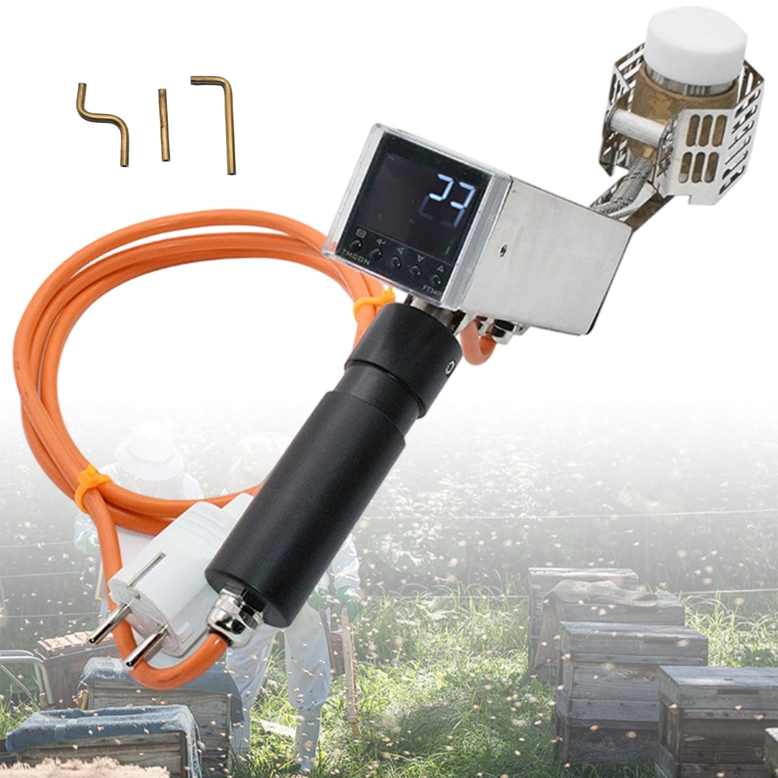 Vaporizzatore di acido ossalico,Attrezzature per apicoltura,Sublimatore portatile di acido ossalico, isolamento termico, per apicoltore