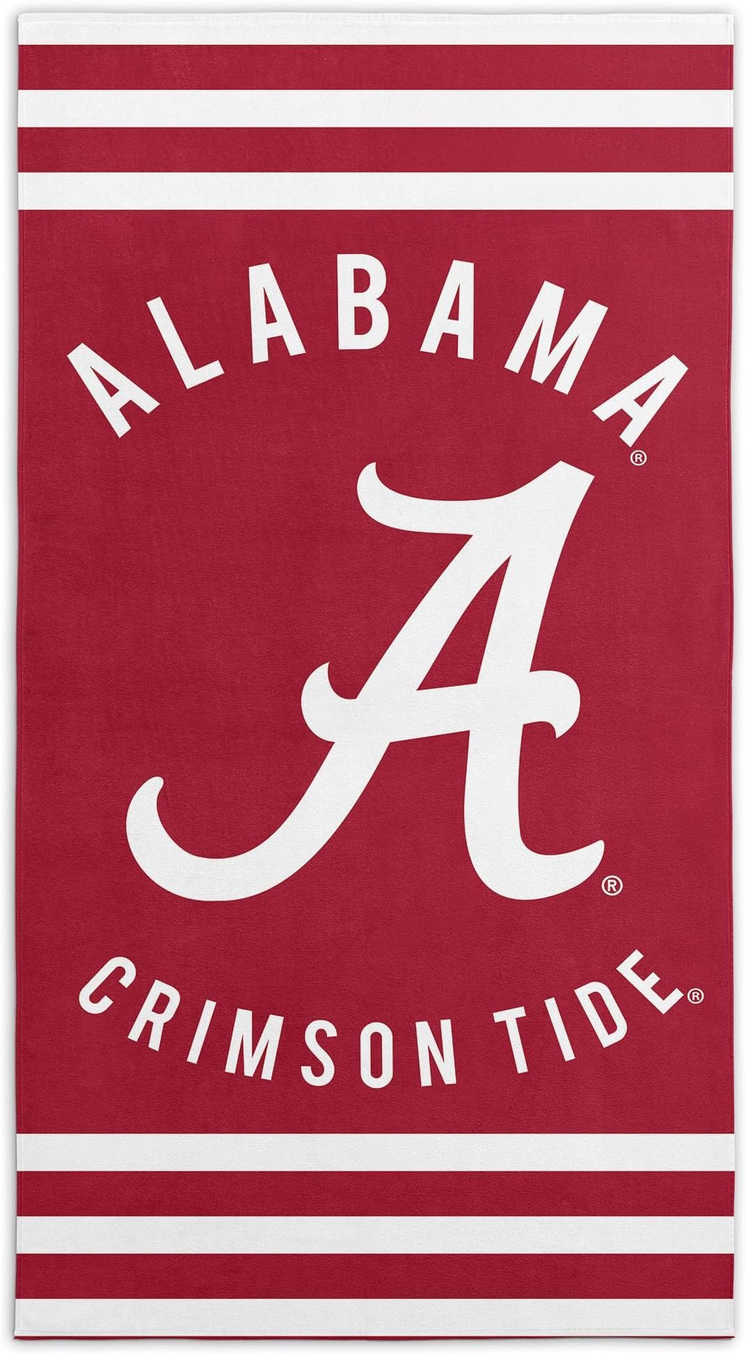 Northwest NCAA Alabama Crimson Tide Unisex-Adult Beach Towel, 30" x 60", Stripes (Pack of 6)