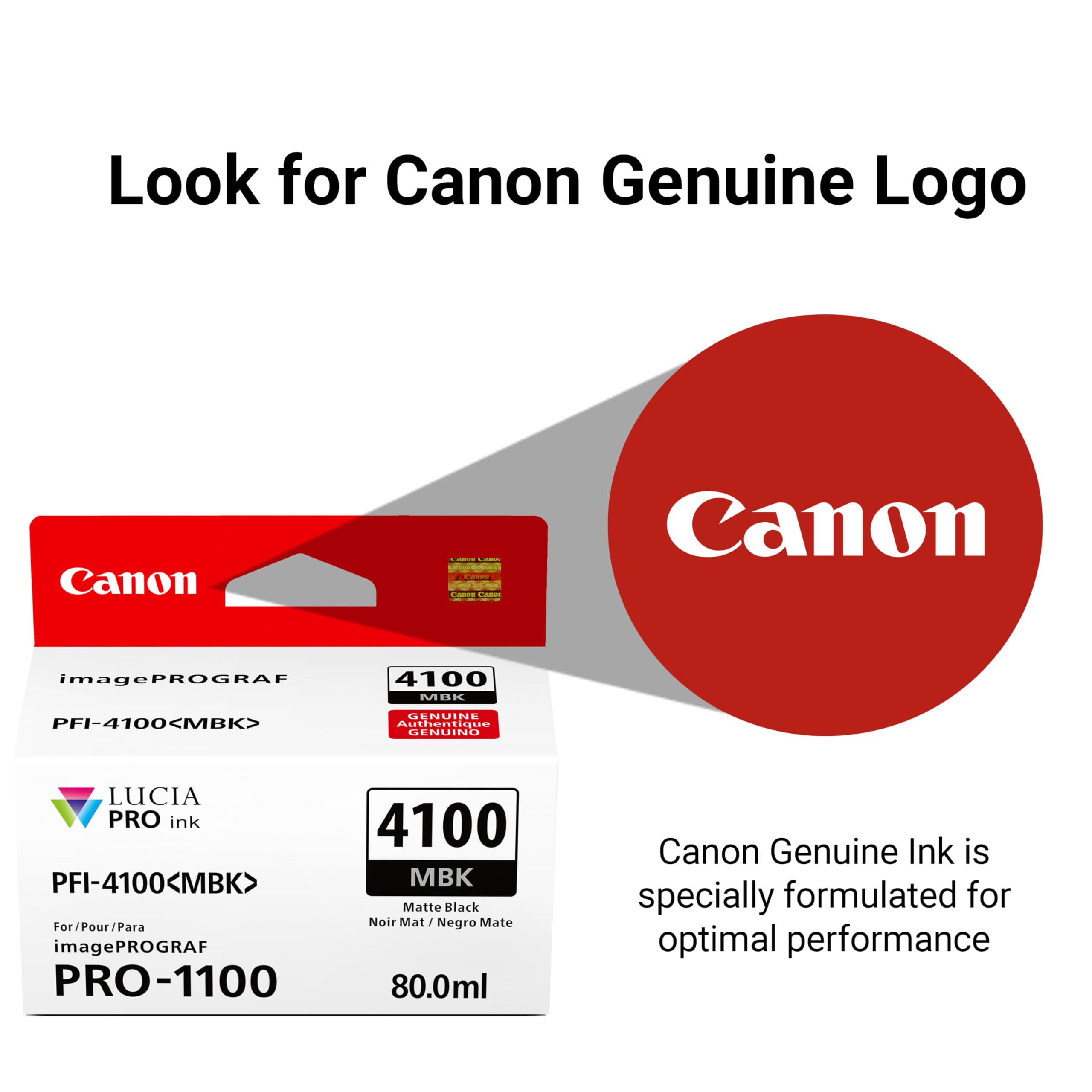 Amazon.co.jp: Canon PFI-4100 純正マットブラックインクタンク