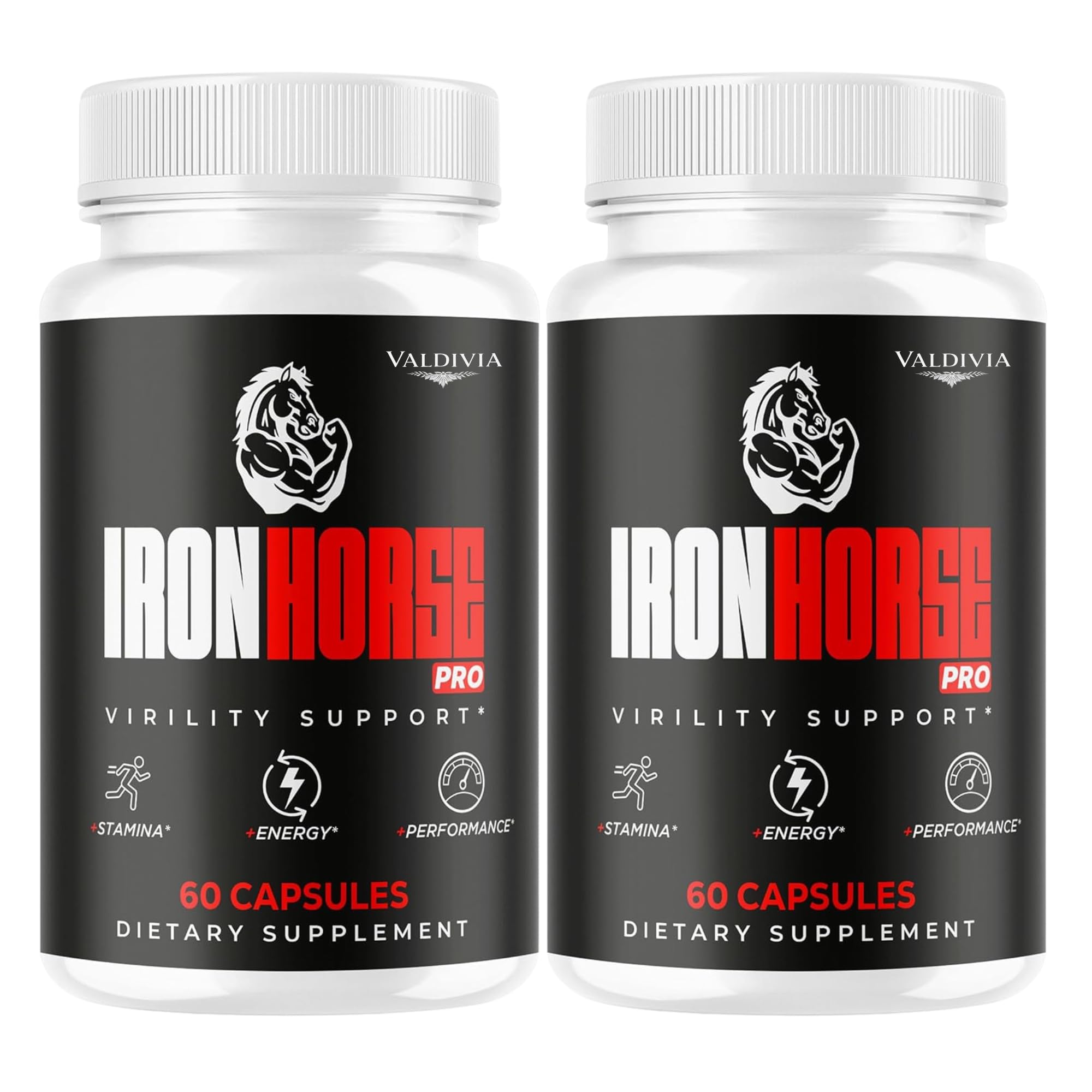 (2 Pack) Iron Horse Pro Supplement Pills - Official IronHorse Pro Advanced Formula Support Capsules - Maximum Strength, Natural Iron Horse Pro for Overall Health & Wellness, 120 Capsules for 2 Months