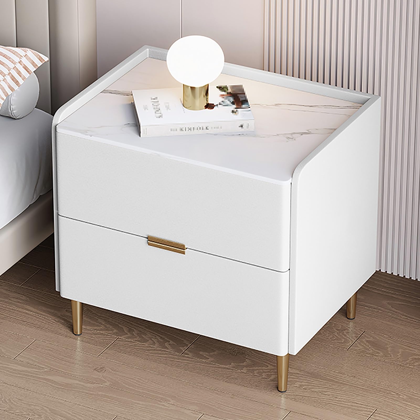 Armoire de bureau de chevet moderne avec tiroir en bois massif