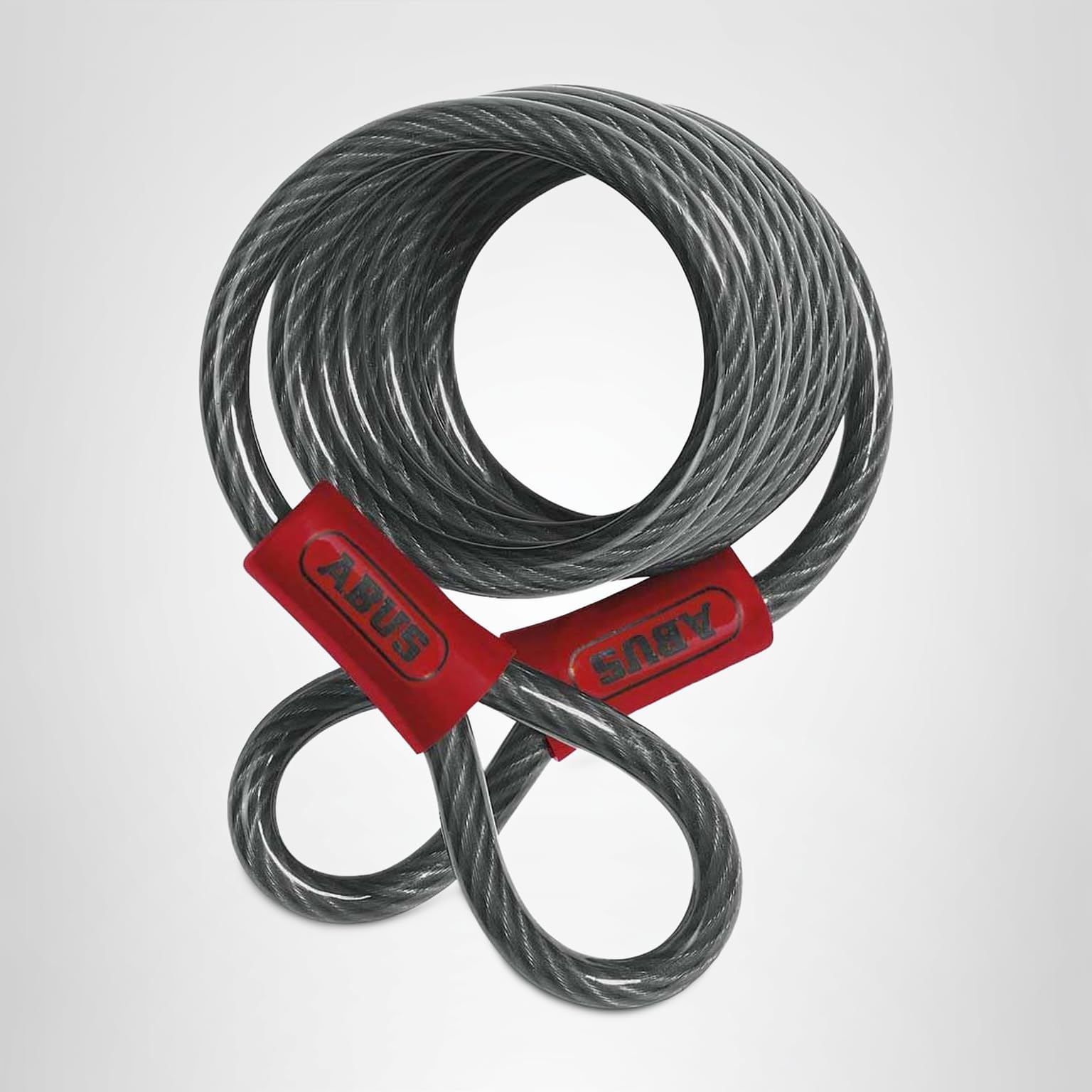 ABUS Câble à Boucle Cobra 12 – Longueur 1,2 M, Diamètre 12 Mm, Gaine PVC – Pour Sécuriser Accessoires Vélo Et Moto