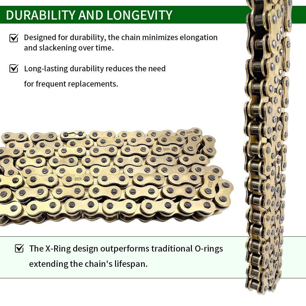 Amazon.com: Gold 420 X-Ring Chain 78 Links - Universal Fit for