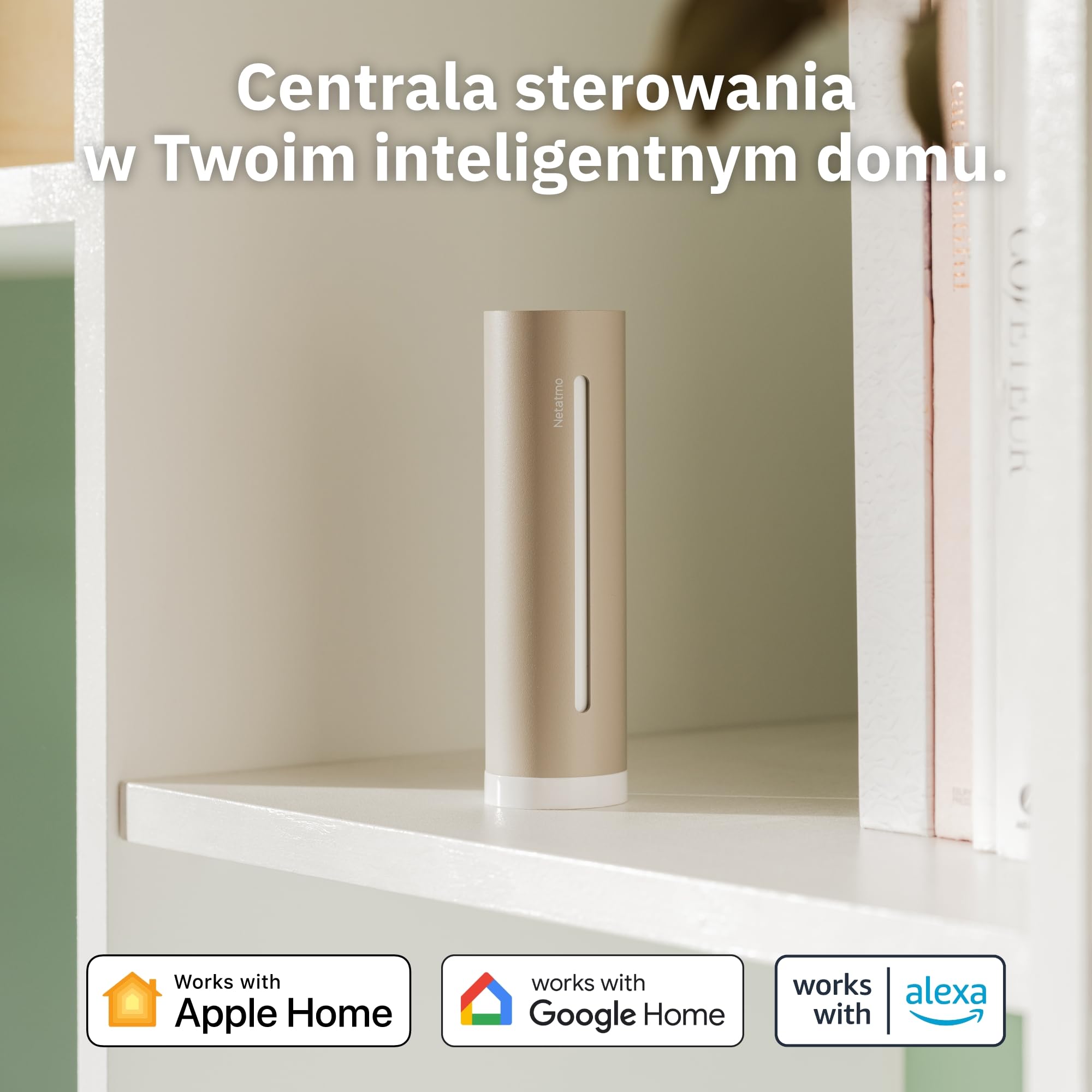 Netatmo Stacja pogodowa ORIGINAL 2. generacji | Czujniki wewnętrzne i zewnętrzne | Temp, wilgotność, jakość powietrza, UV | Prognoza pogody | Kompatybilna Apple, Alexa, Google - Piaskowy - NWS-S-EC
