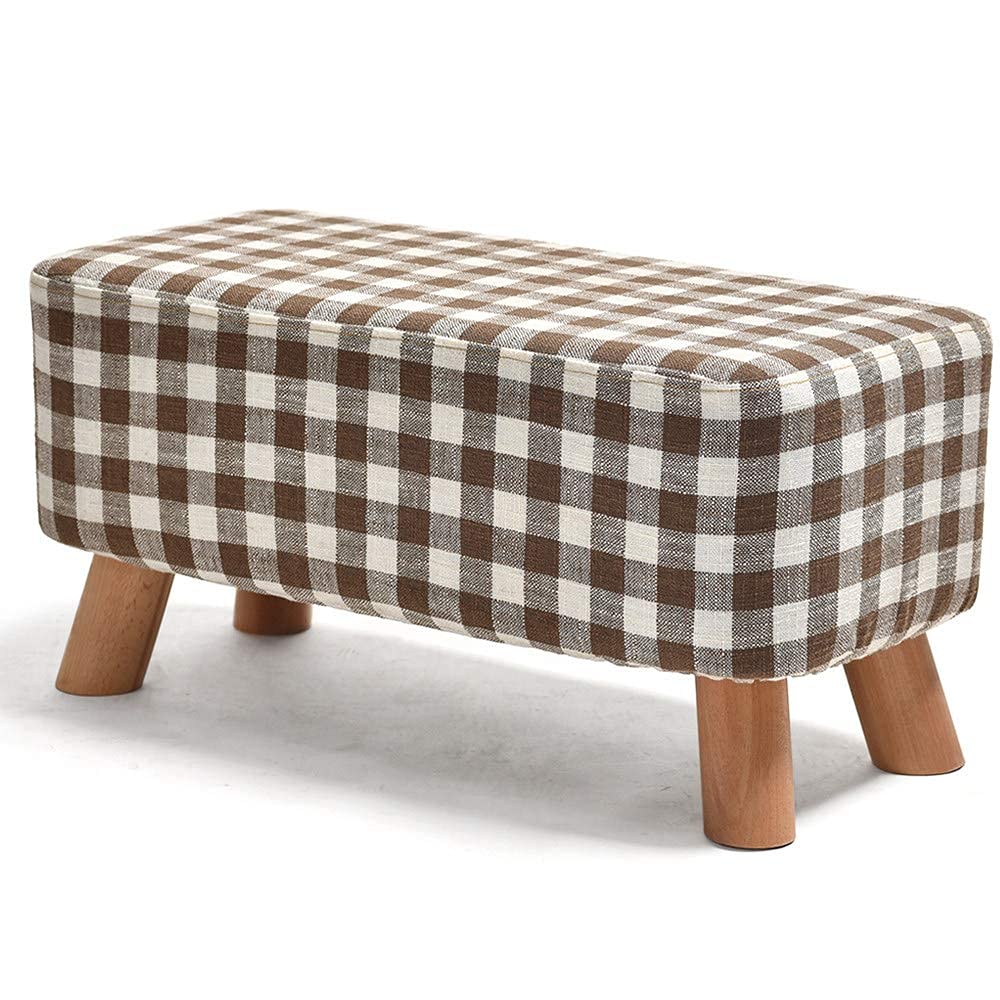Chaise de vanité en bois massif, finis les tabourets fragiles avec ce banc ottoman durable