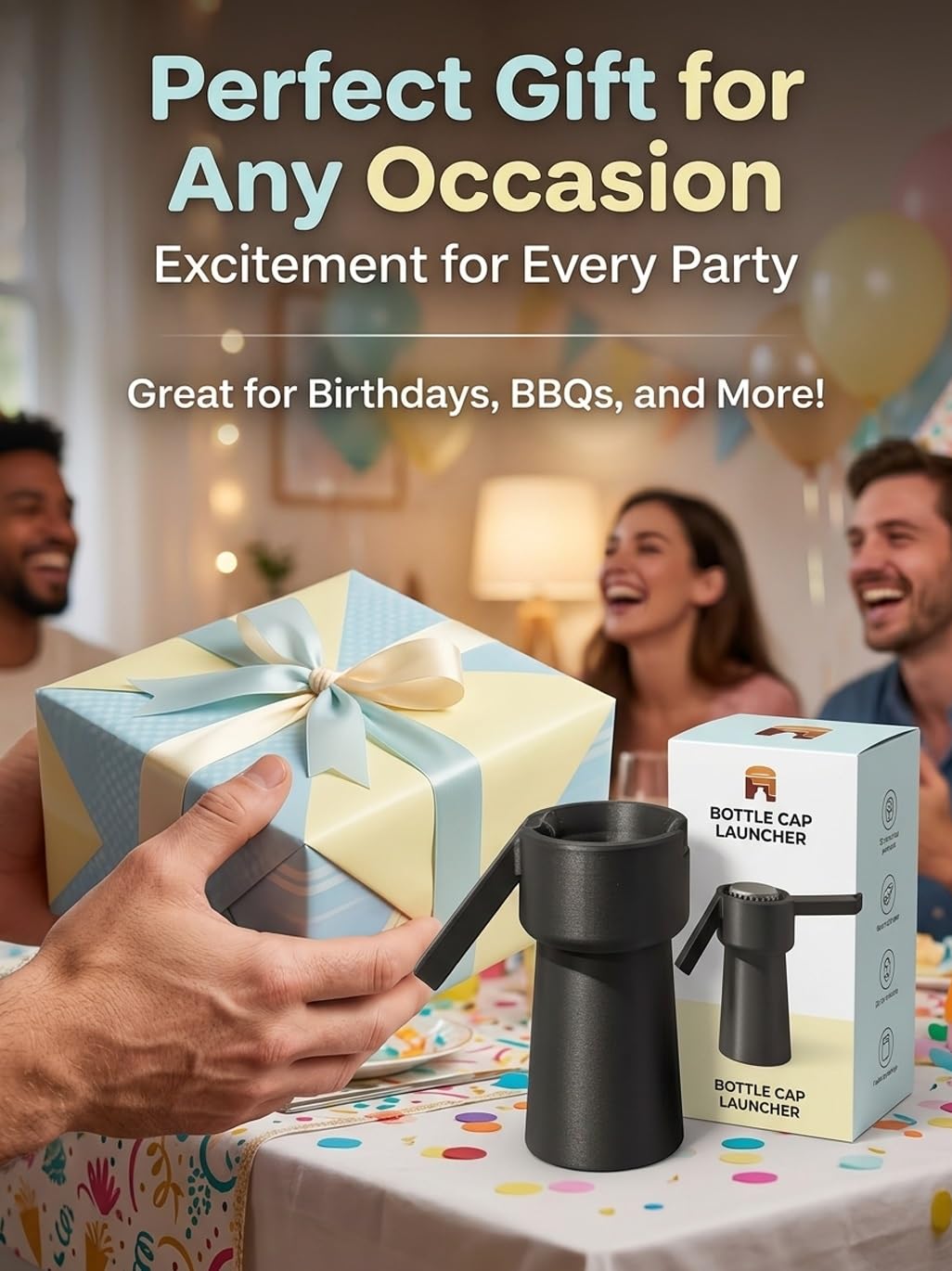 Apribottiglie con stampa 3D, gadget per birra, soda e vino, regalo perfetto per adulti, ideale per feste e celebrazioni