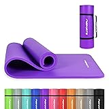 MSPORTS Tapis de Gymnastique Premium – Tapis de Sol Antidérapant pour Fitness, Yoga & Musculation – Disponible en 4 Tailles, et 12 Couleurs Tapis de yoga épais Violet 190 x 80 x 1,5 cm