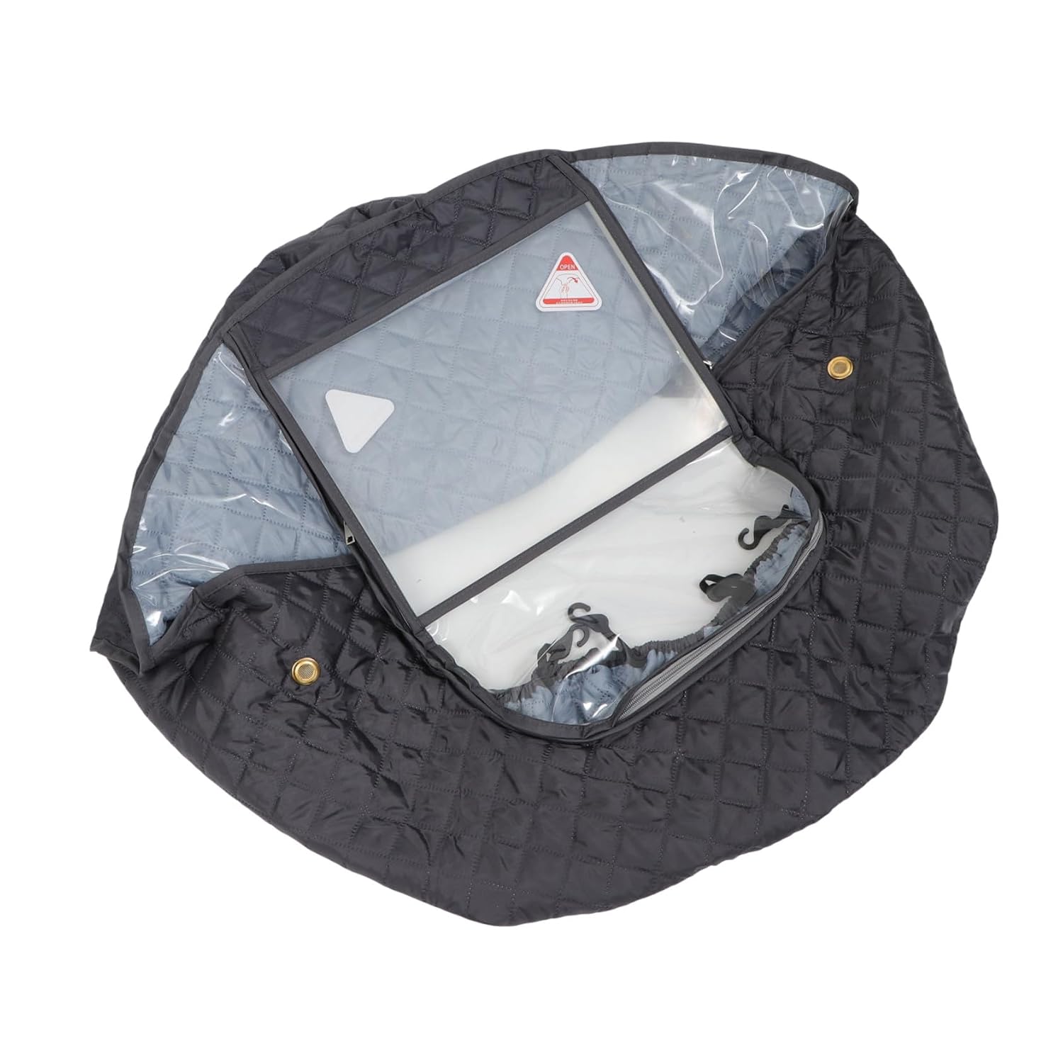Stroller Rain Cover Windproof Thickened Warm Protector for Carriage Portable Lightweight Design Easy Installation and Storage for Rainy and Windy Weather