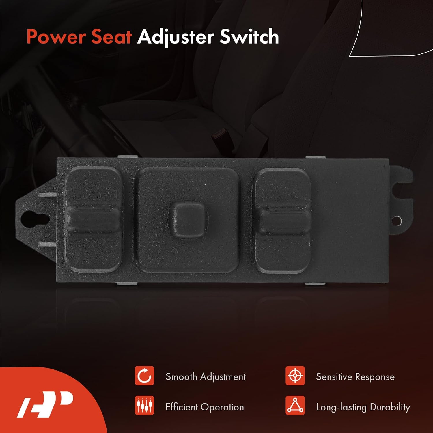 A-Premium Power Seat Adjuster Switch Compatible with Jeep Grand Cherokee, Cherokee & Dodge Ram 1500 2500 3500 Van, Durango, B1500, B2500, B3500, Spirit & Plymouth Acclaim, DS888 Power Seat Switch