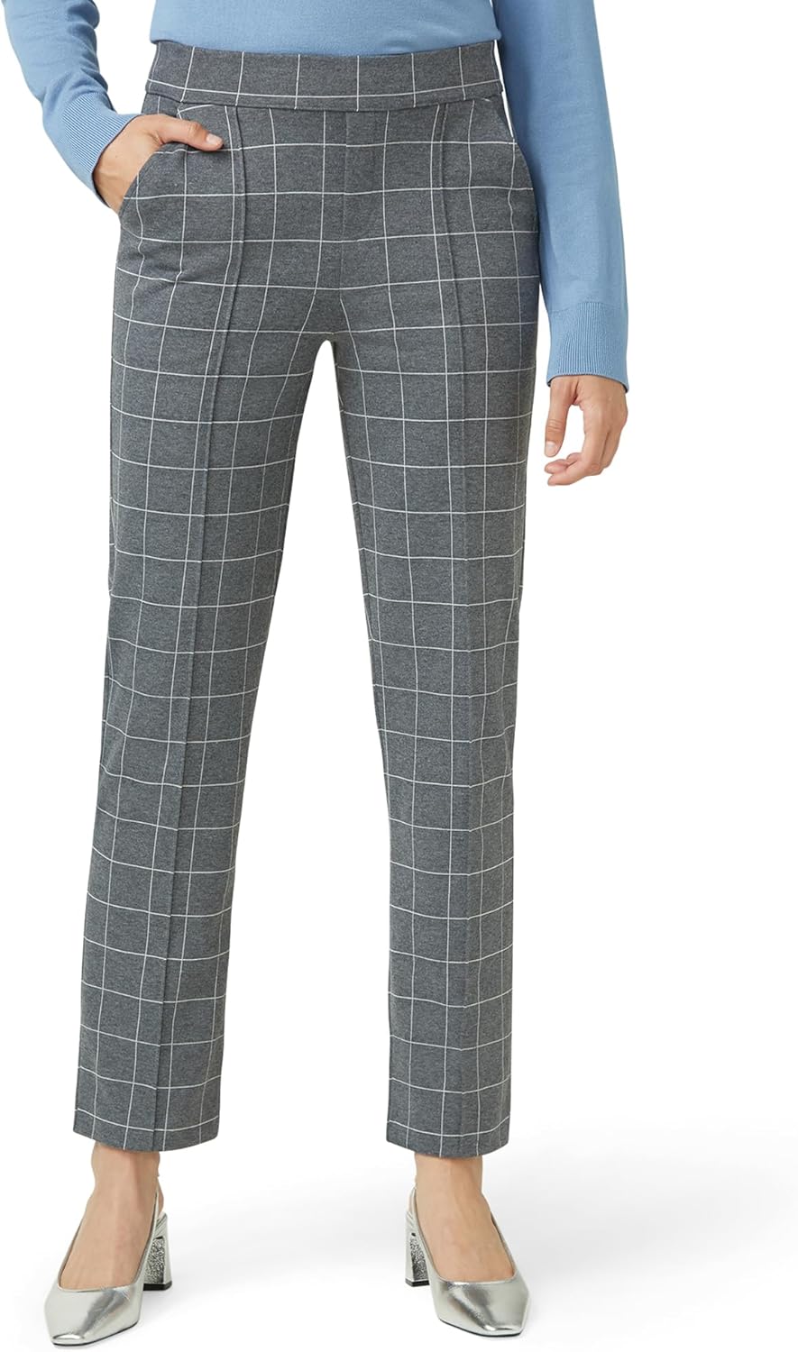 HUE Womens Pull on Ponte Trouser Leggings