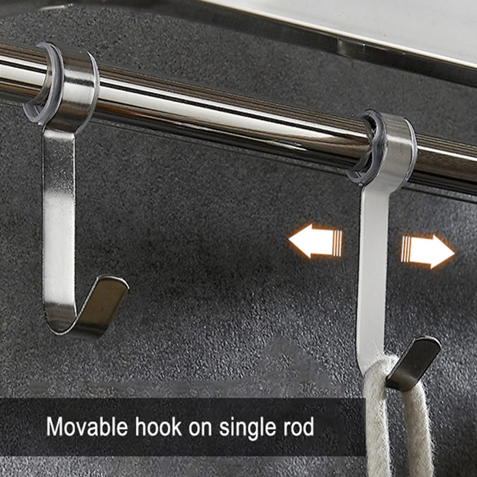 Portasciugamani da parete in acciaio inox, 40 cm, da bagno, stile hotel, design resistente ed elegante, perfetto per uso domestico o in hotel