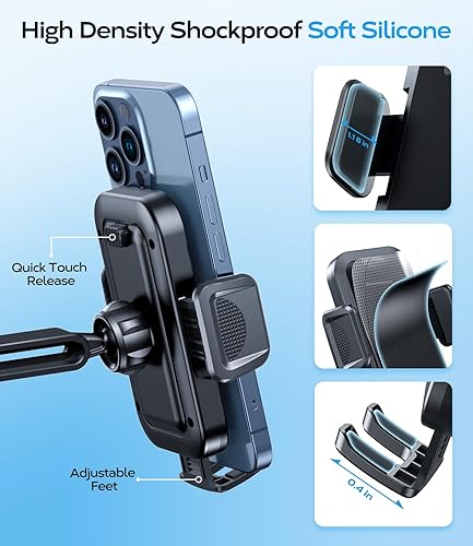 Miniatura 6 de Soporte de teléfono para automóvil con expansor de vasos de bebidas [súper estable y compatible con teléfonos grandes] Soporte de teléfono celular