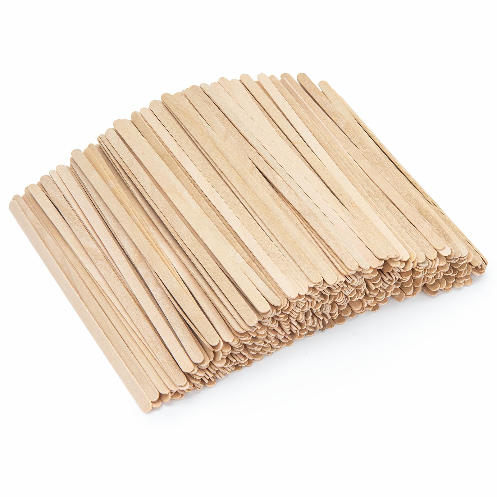 WISYOK Coffee Stirrers, 600Pcs, 5.5 Inch, Birch Wood