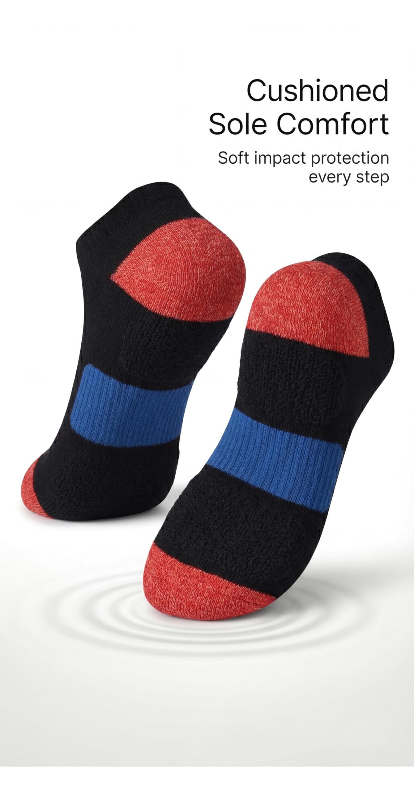 Tipi Toe Calcetines deportivos de corte bajo para mujer