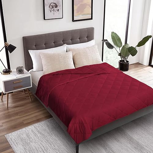 Miniatura 1 de Manta con peso de 30 libras tamaño King, suave, transpirable, hipoalergénica, manta con peso para camas de tamaño California King, manta con peso de