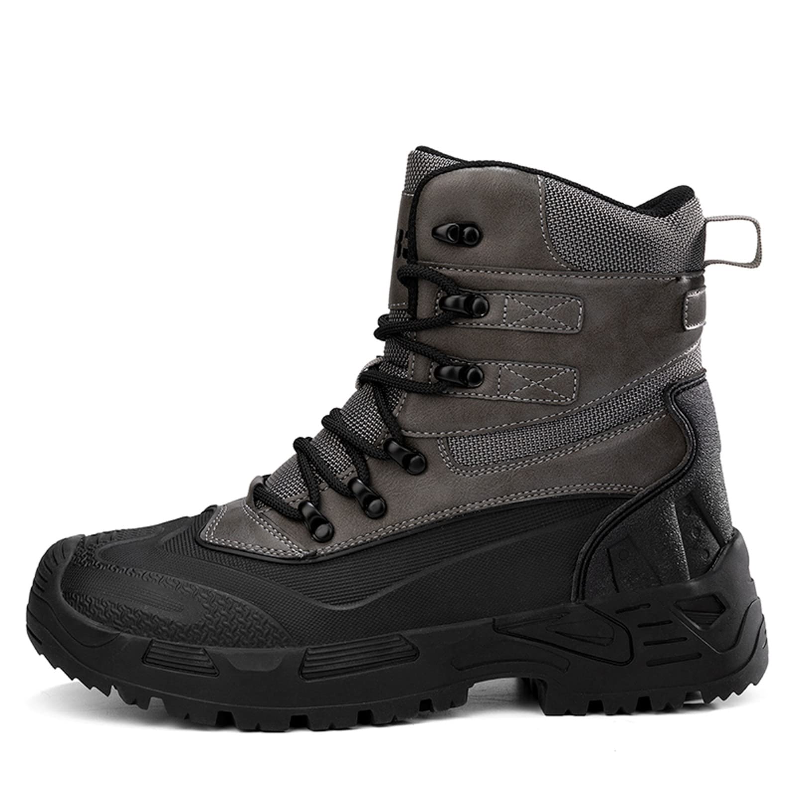 Chaussures de randonnée larges pour homme - Chaussures d'extérieur hautes
