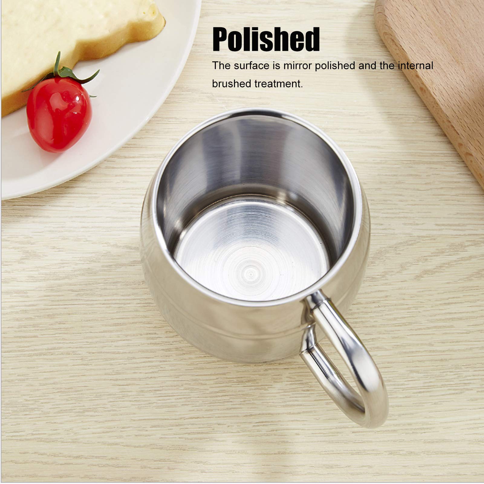 Stainless Steel Beer Mug, Barrel Mug Stainless Steel Coffee Mug, for Camping Travel Coffee Mugs Outdoor Camping Tea Coffee Cup - Image 3