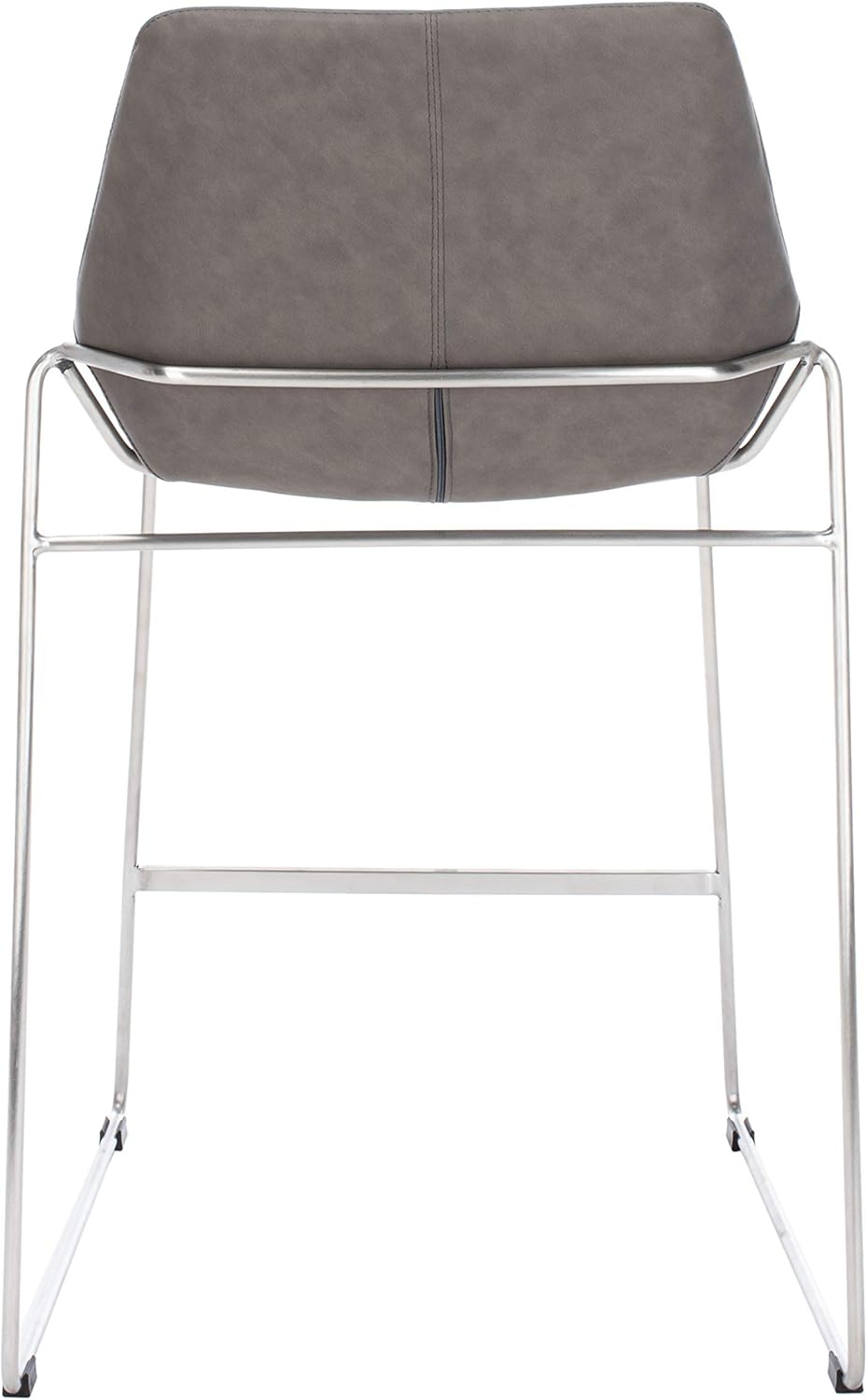 Safavieh Home Collection Alexis Mid-Century Matte Ash Grey Counter Stool