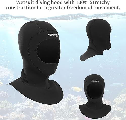 Miniatura 9 de LIXUFRHK Traje de neopreno para buceo con capucha para hombres y mujeres buceo esnórquel kayak natación vela canoa surf deportes acuáticos