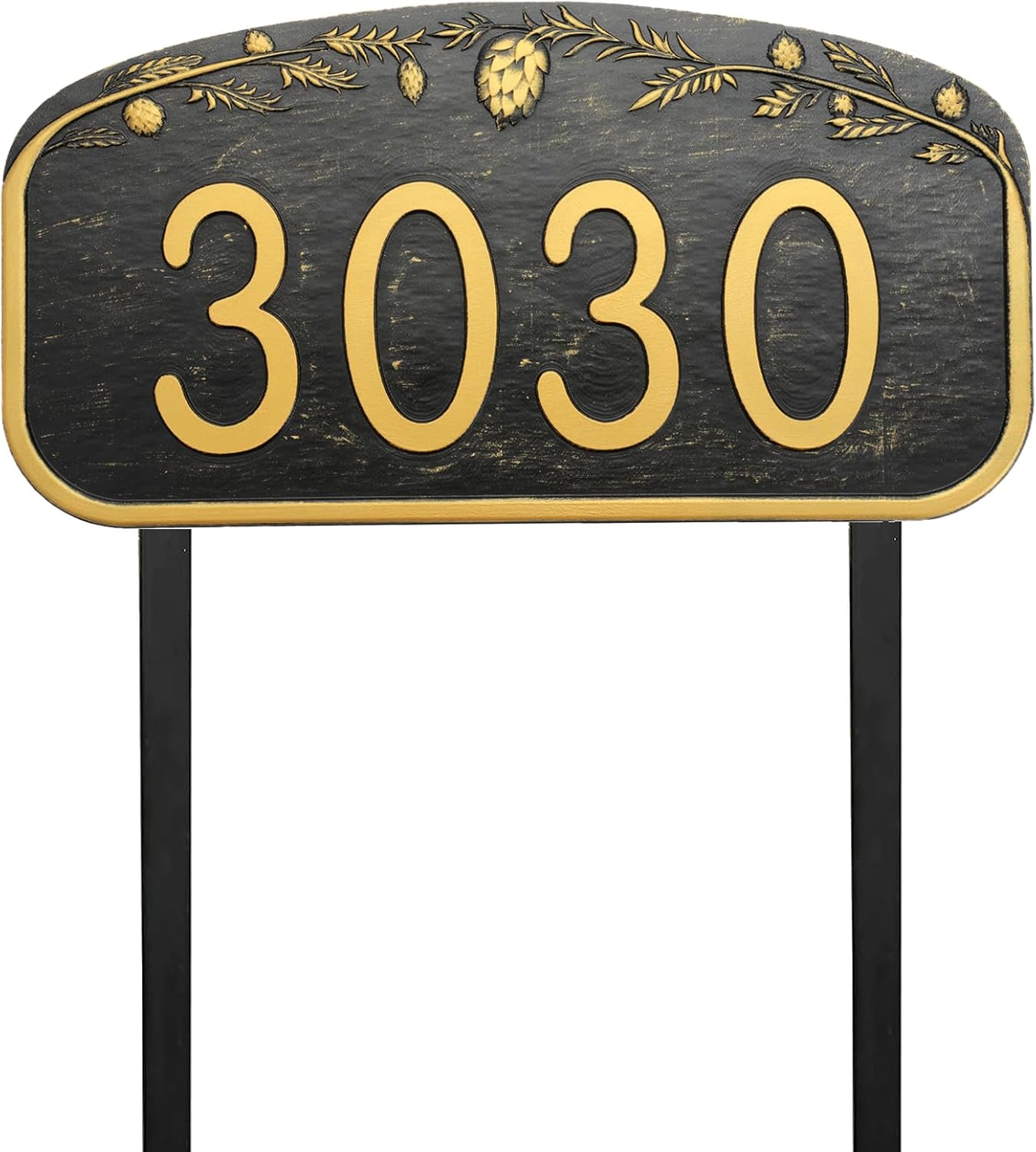 Address Sign Lawn Mounted Custom House Number Plaque Sign