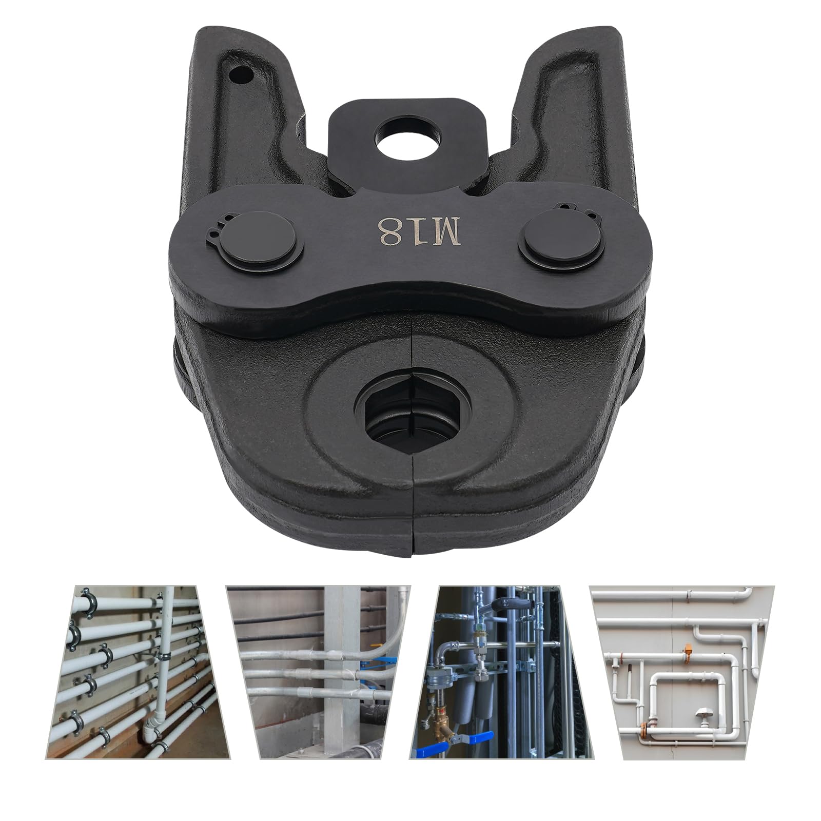 Alicates de presión M18 de 42CrMo negro, para tubo de cobre, tubo de acero inoxidable, tubo compuesto de aluminio