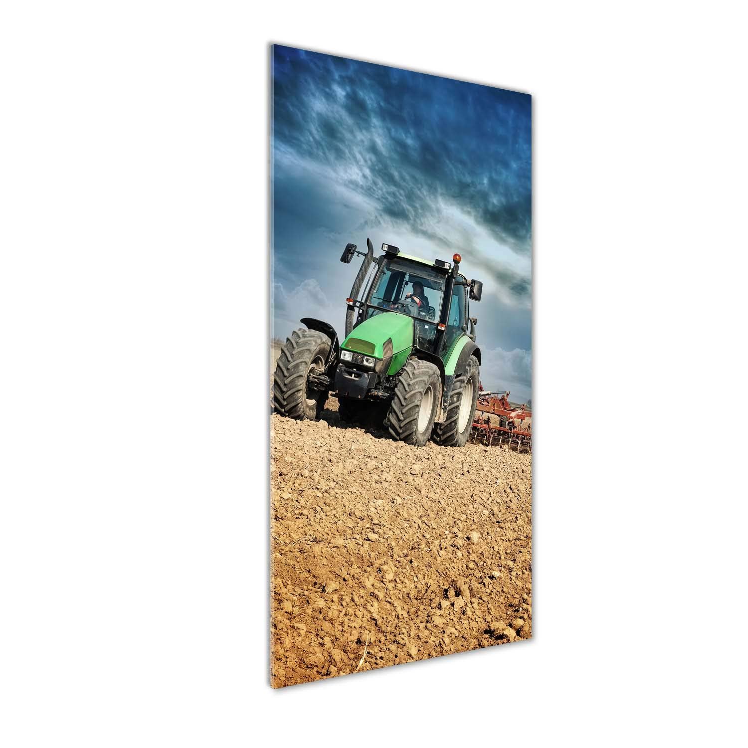 Déco mural derrière le plastique acrylique haute définition Tulup tracteur 50x125