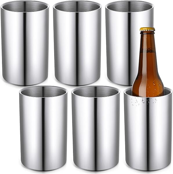 Potchen 6 Pack Stainless Steel Wine Chiller Buckets