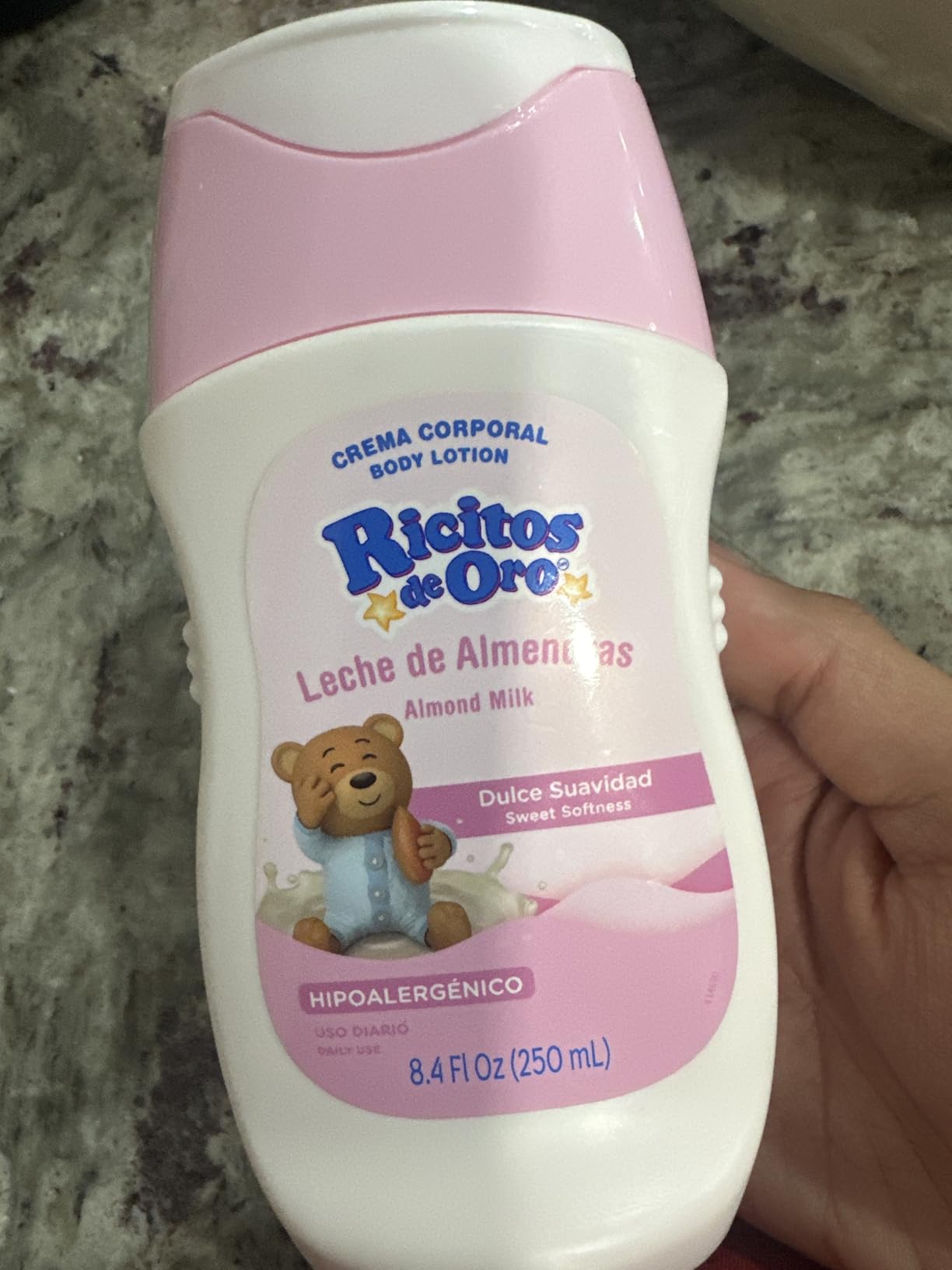 Ricitos de Oro | Grisi | Almond Milk Body Cream | Sweet Softness and Moisture | Hypoallergenic for Daily Use | 250ml