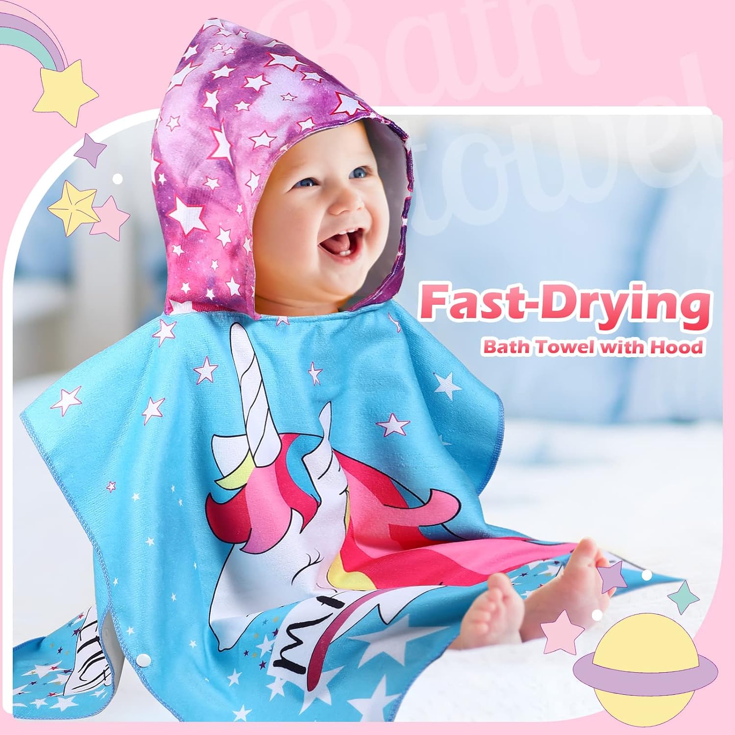 Chumia Pack Kids Hooded Beach Poncho Towels Zambia Ubuy
