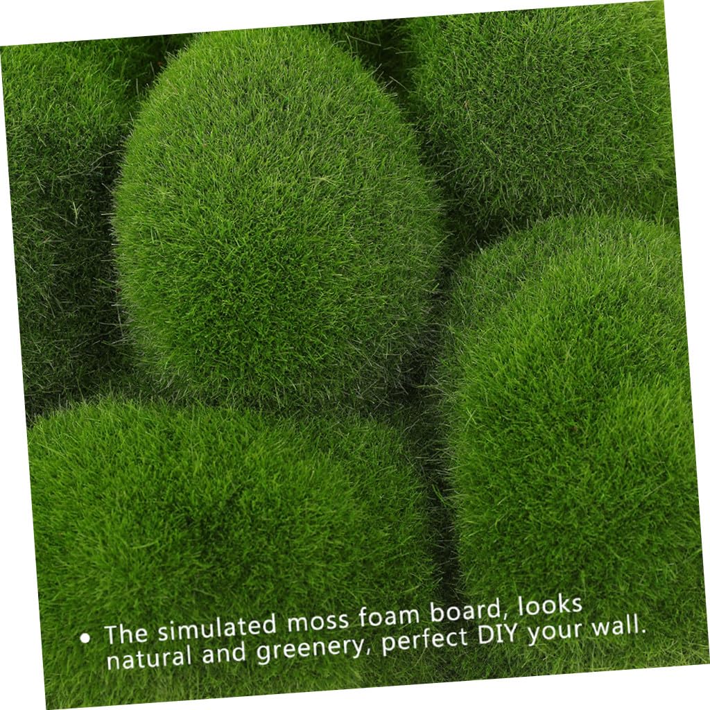 STOBOK Musgo Falso Verde Natural y Realista para Pared y Guirnaldas