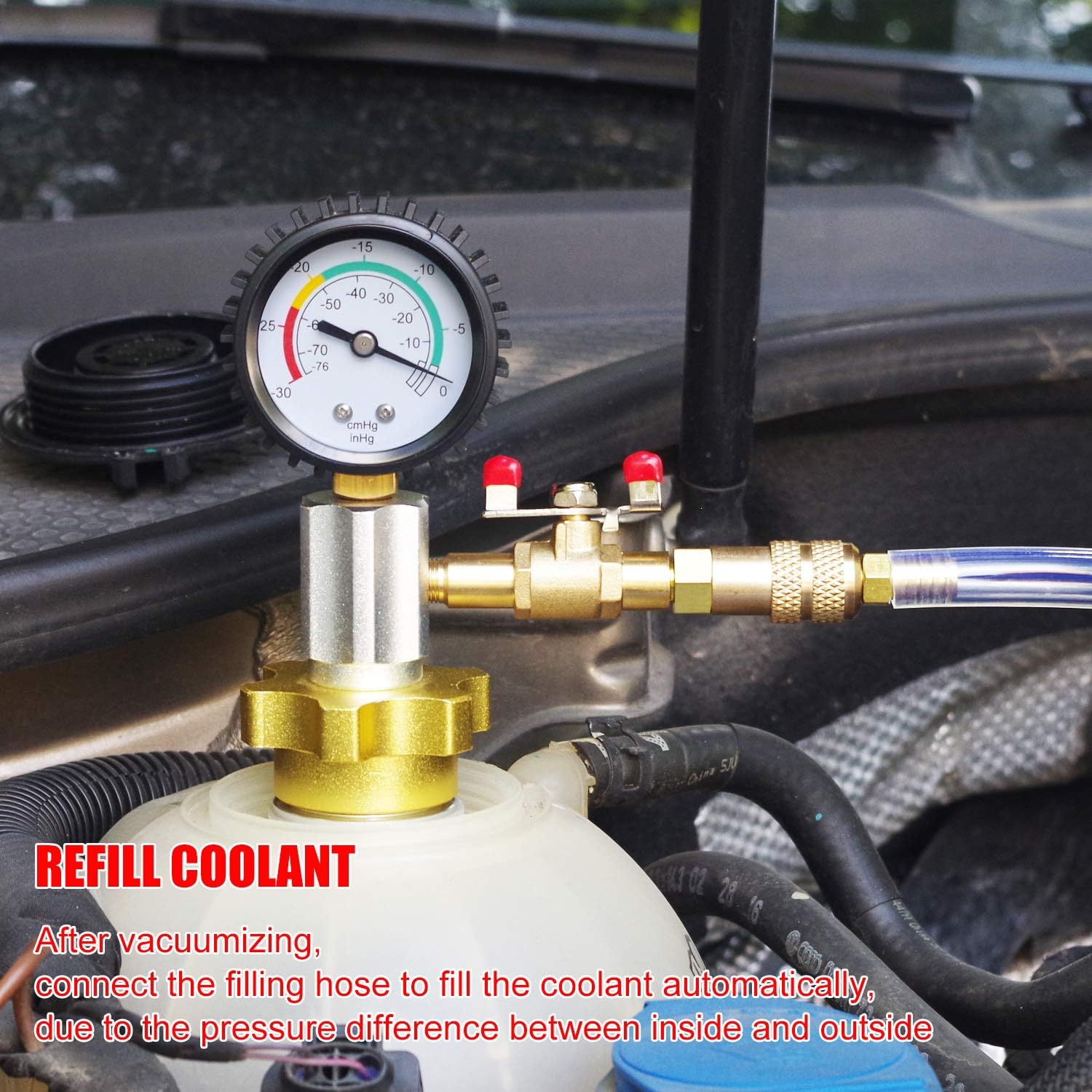 Buy Jifetor Coolant Vacuum Refill Tool Kit Airlift Cooling System Antifreeze Fill Automotive Radiator Pneumatic Filler With 32mm 35mm 40mm 45mm Adapter For Cars Suvs Vans Trucks Online In Turkey B08rmzp69n