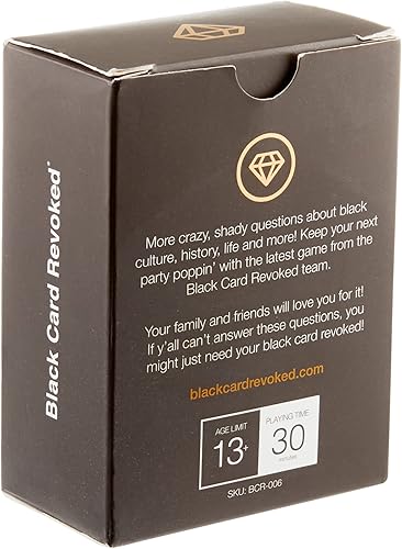 Miniatura 4 de Black Card Revoked Edición X  Consigue el nuevo juego de trivia de cultura negra  Diversión familiar  Disfruta en todas las reuniones familiares