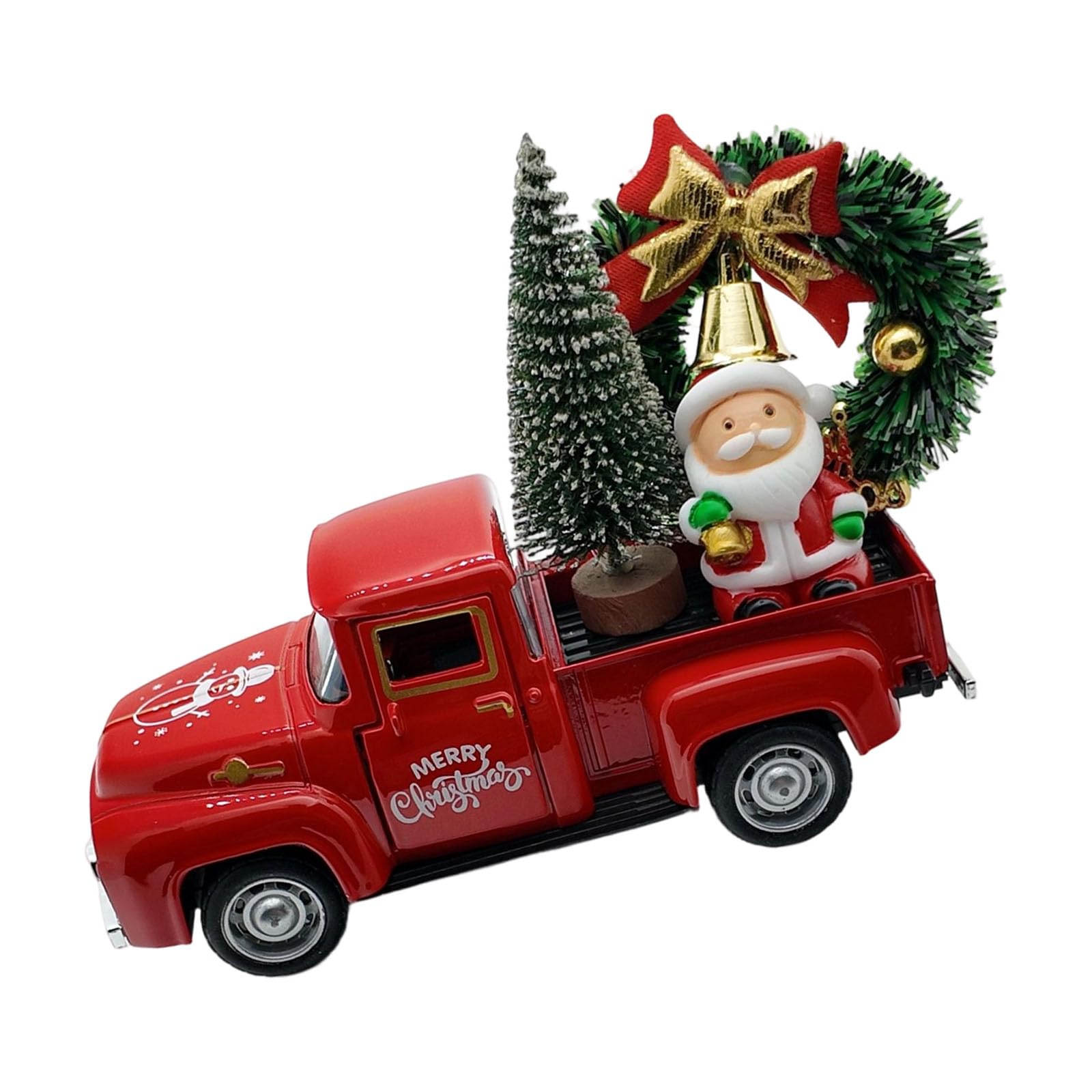 PQSIBBG Christmas Truck Pickup Decors Christmas Truck Decoration Farmhouse Tiered Tray Decors Table Centerpieces Home Decoration Decorations