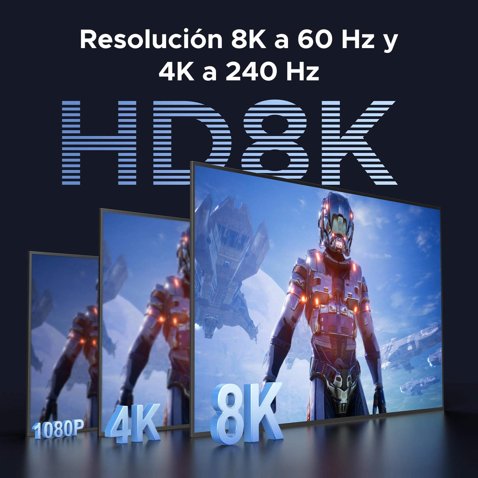 UGREEN Switch KVM HDMI+DP 2.0 2 Entradas 3 Salidas 8K 60 Hz Conmutador KVM para 2 pc con 4 puertos USB 3.0 5Gbps para Teclado Ratón Disco Duro compatible con Windows Linux macOS
